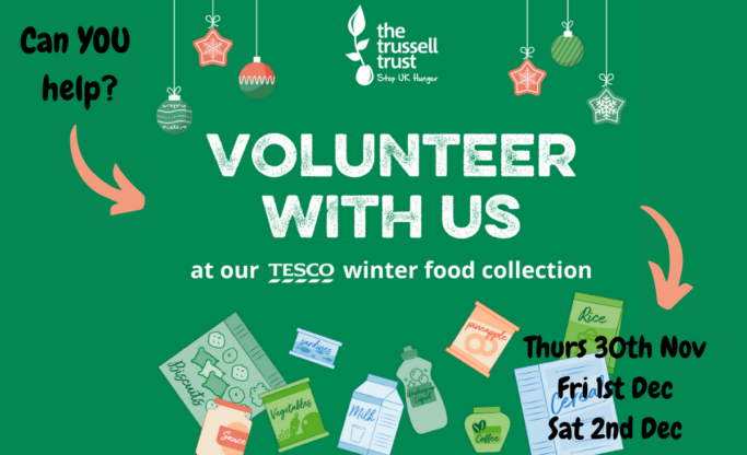 Details of the Tesco Winter Food Collection 30th November to 2nd December 2023