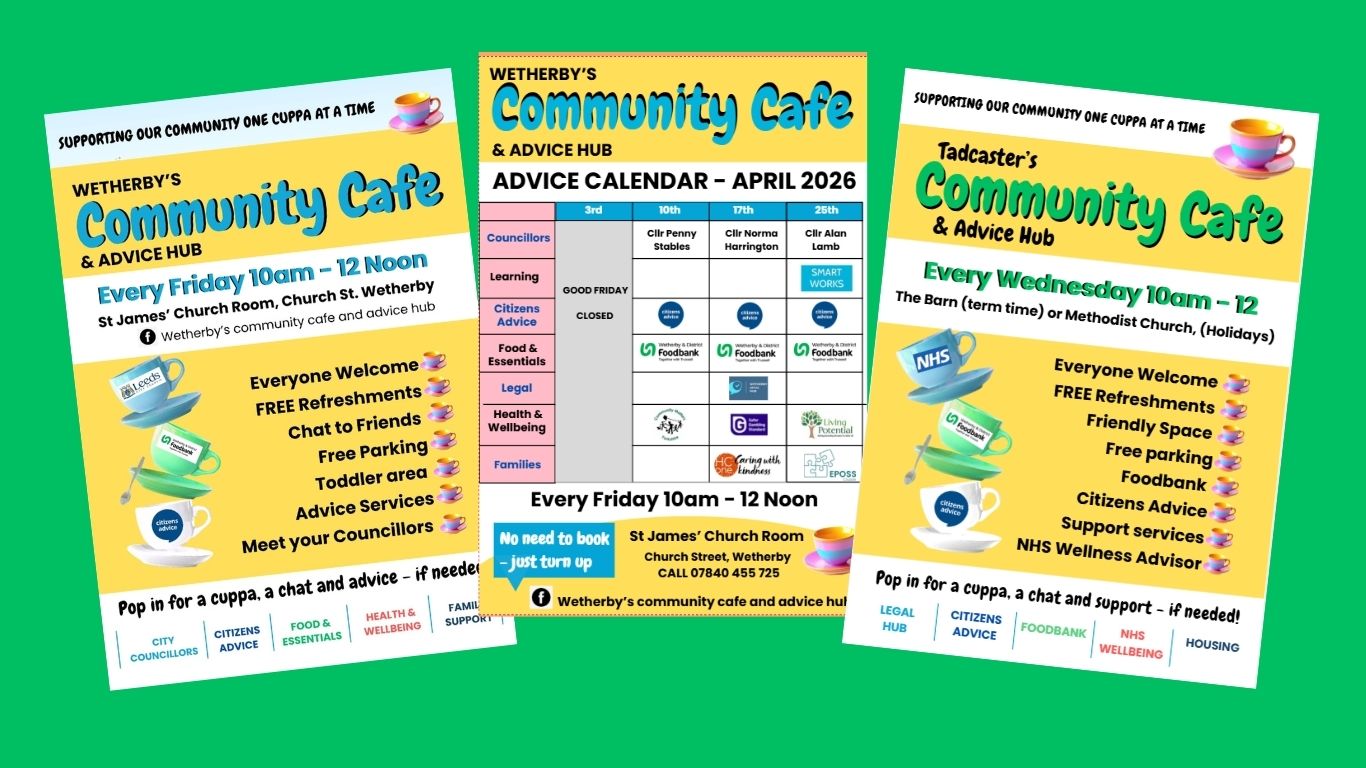 Community cafe and advice hubs