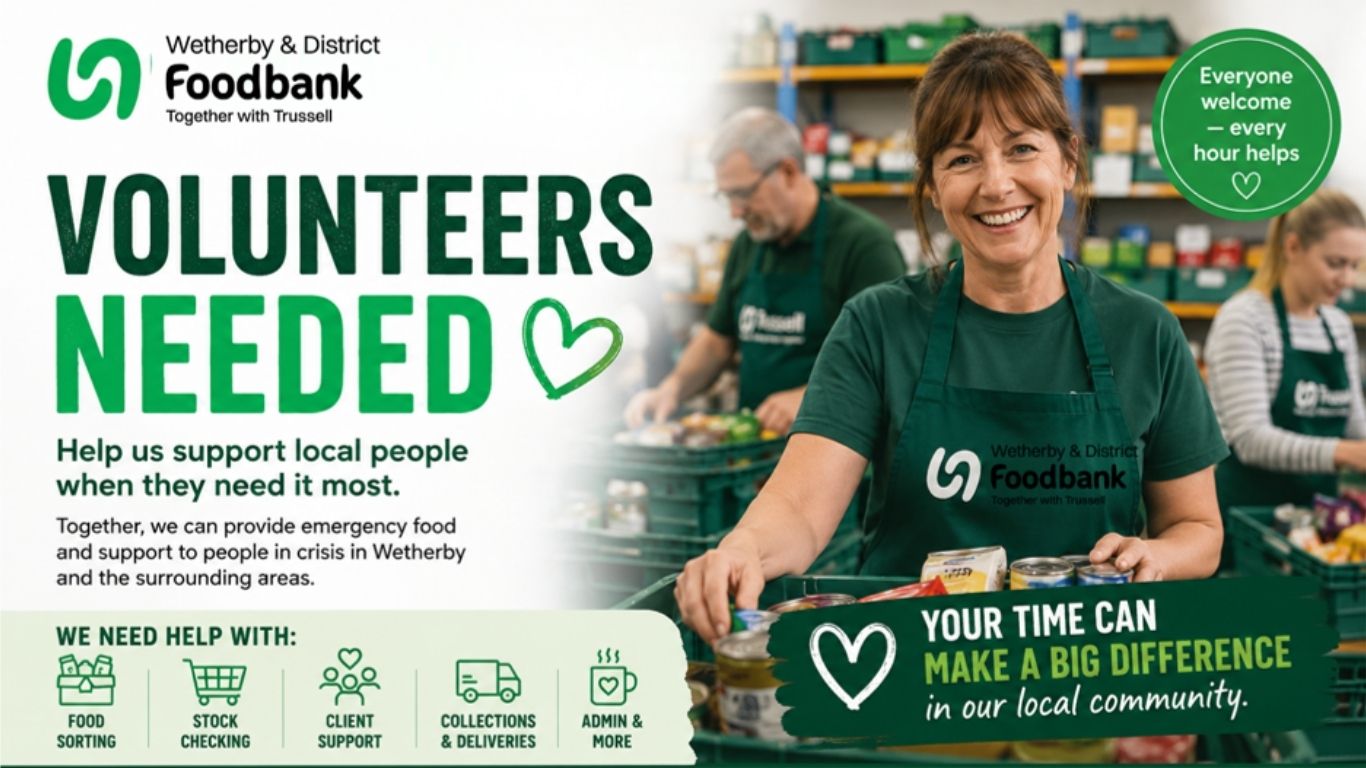 Volunteers needed at Wetherby and District Foodbank