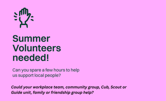 Summer Volunteers Needed